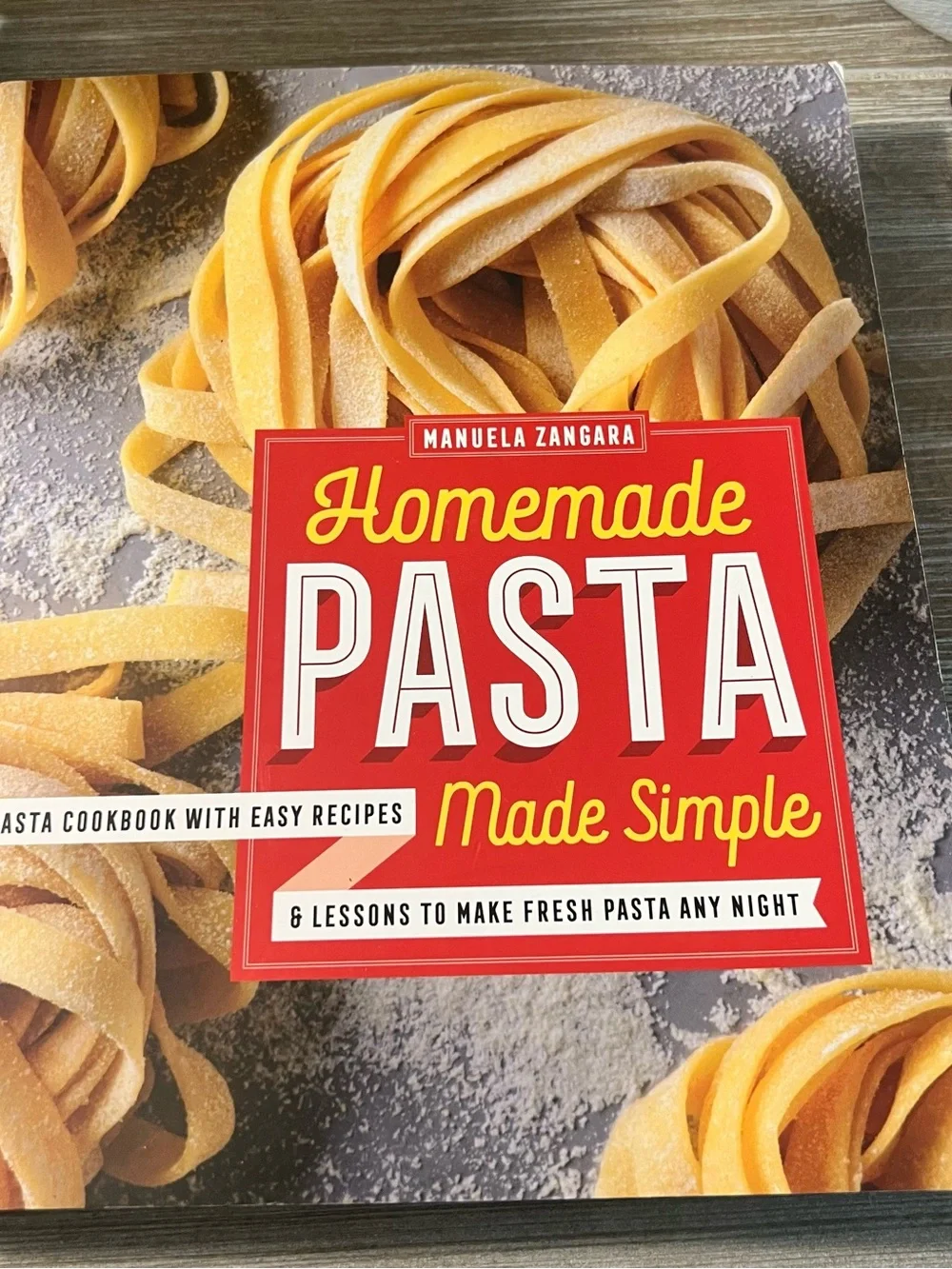 Book Homemade Pasta Made Simple - Red Cover by Manuela Zangara